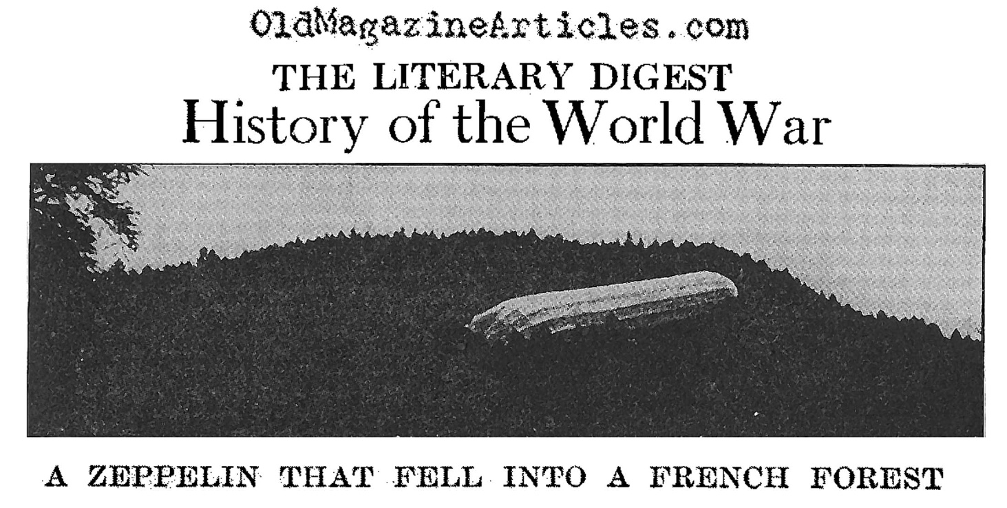 Zeppelin Shot Down (Literary Digest, 1919)